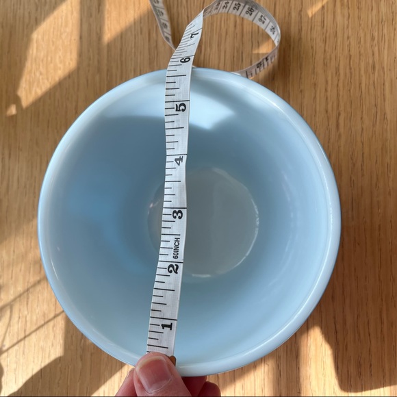 Pyrex Vintage 70’s Snowflake Blue Garland 1 1/2 Pint Bowl #401 - Picture 11 of 17